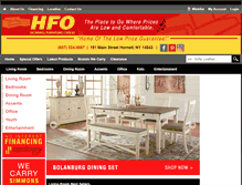Tablet Screenshot of hornellfurnitureoutlet.com